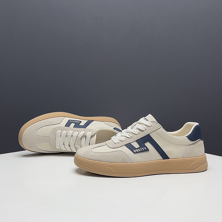 2026 Spring/Summer New Men's Casual Sports Shoes High-End Fashionable Versatile Trendy Shoes German Training Shoes Men's White Sneakers