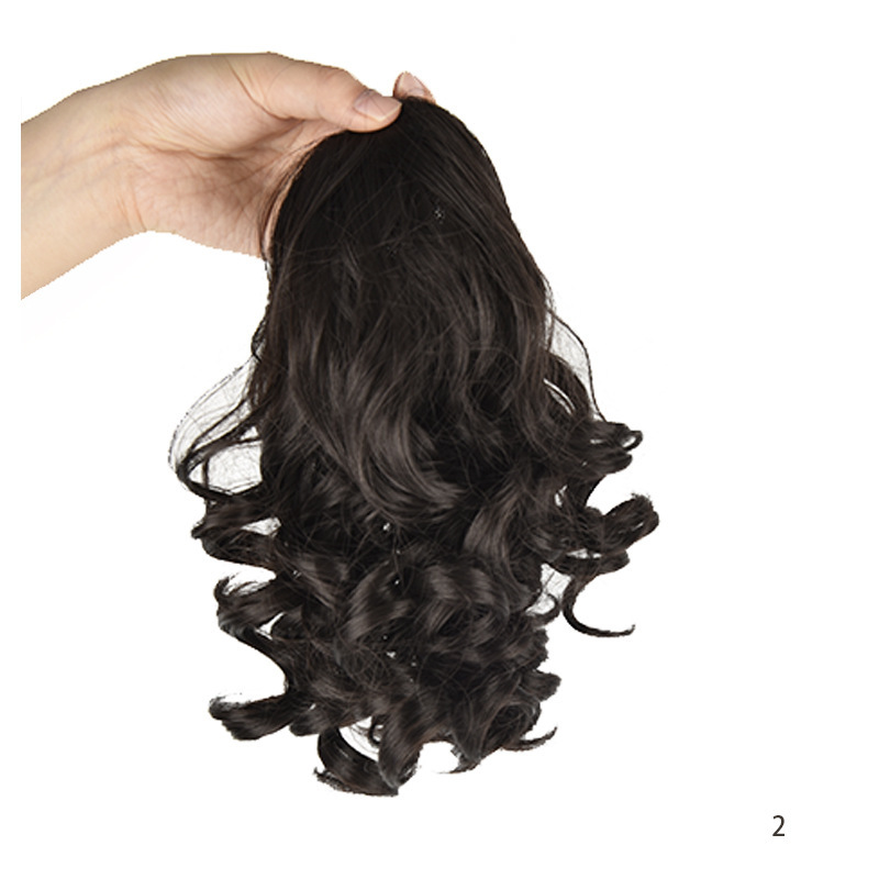 Wavy Synthetic Ponytail With Drawstring Natural Look Hairpiece_voghion.com