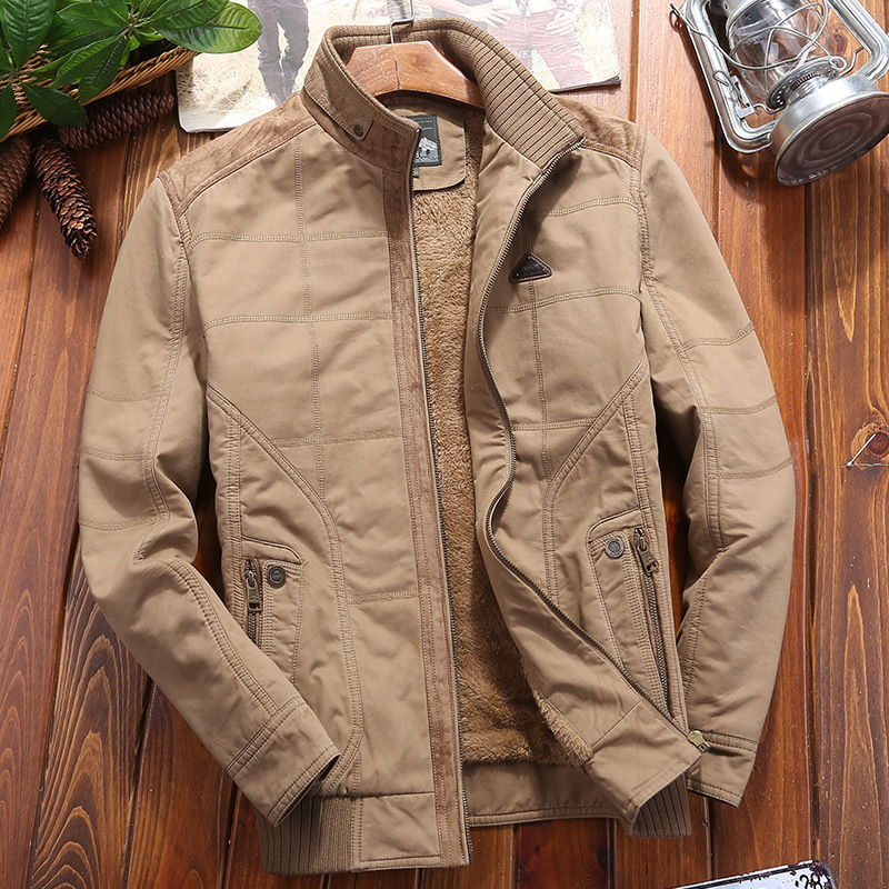 Al por mayor transfronterizo nueva ropa de algodón hombre ropa de algodón y abrigo de terciopelo corto abrigo grande al por mayor 518