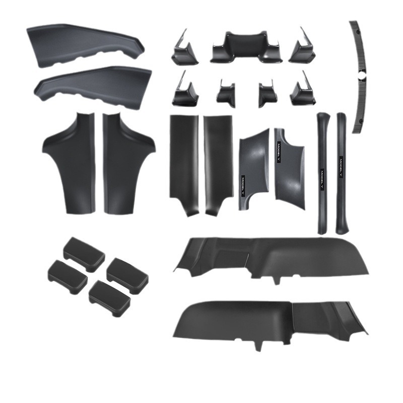 모델 테슬라 코너 가드 뒷좌석 하단 슬라이드 레일 보호 안티 킥 코너 가드 수정 액세서리 국경 간