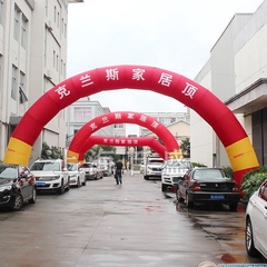 新款開業活動充氣拱門婚慶彩虹拱門8米10米12m戶外慶典氣模卡通榕