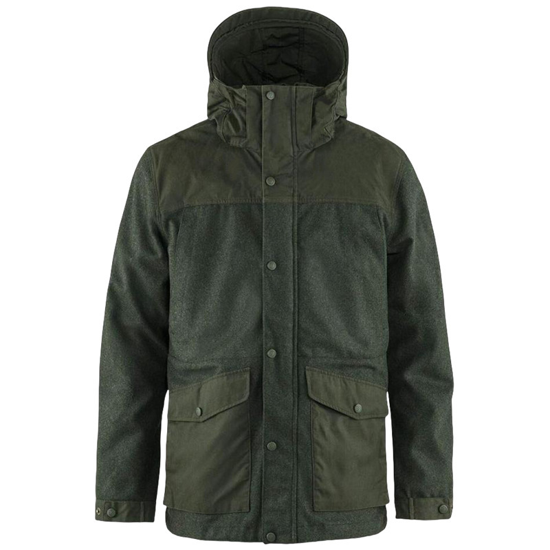 men's woolen overcoat美式古着风室外冬季保暖工装呢子连帽大衣