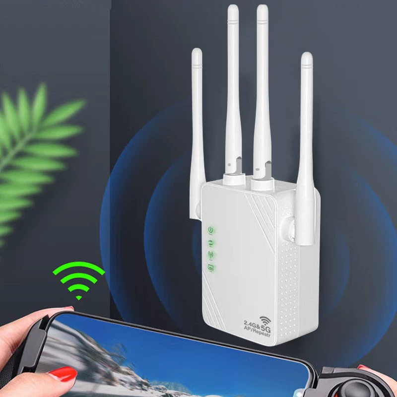 Усилитель сигнала WiFi 1200 Гбит/с, повторитель домашней беспроводной сети 1200М