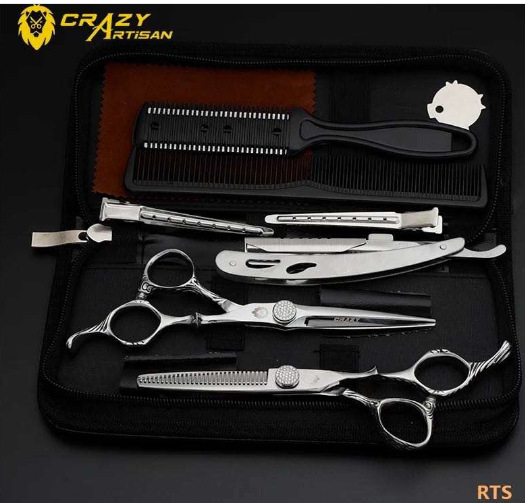 Ciseaux de coiffure professionnels en acier 440c pour salon_voghion.com