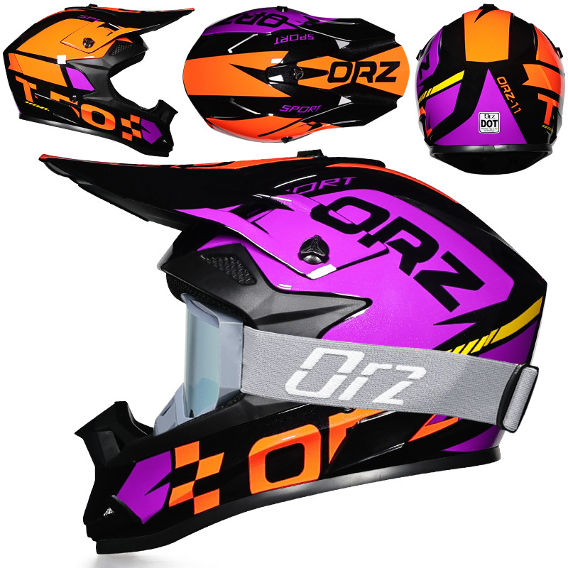 Nuevo casco de ciclismo Off-Road Orz, casco de rally para hombres y mujeres, casco todoterreno transpirable de carreras ADV de talla grande