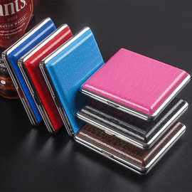 20支粗烟粗支烟盒仿皮鳄鱼皮纹烟盒金属盒  高端便携香烟盒铁盒