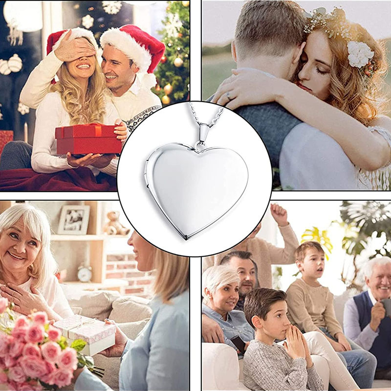 Personalized photo necklace showcasing a beautiful design