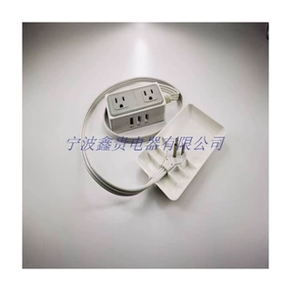 美标美式插头插座延长线N5-15P/5-15R x 3 分路器 美规美式拖线板