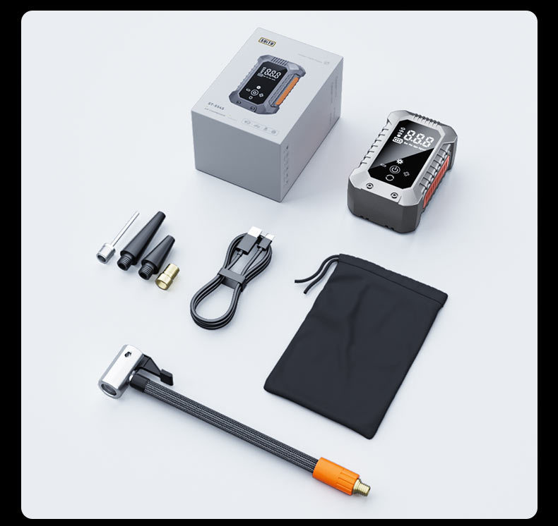 Car Air Pump Portable Car Electric Wireless Tire Pressure Measuring Air Pump Car Tire Air Pump