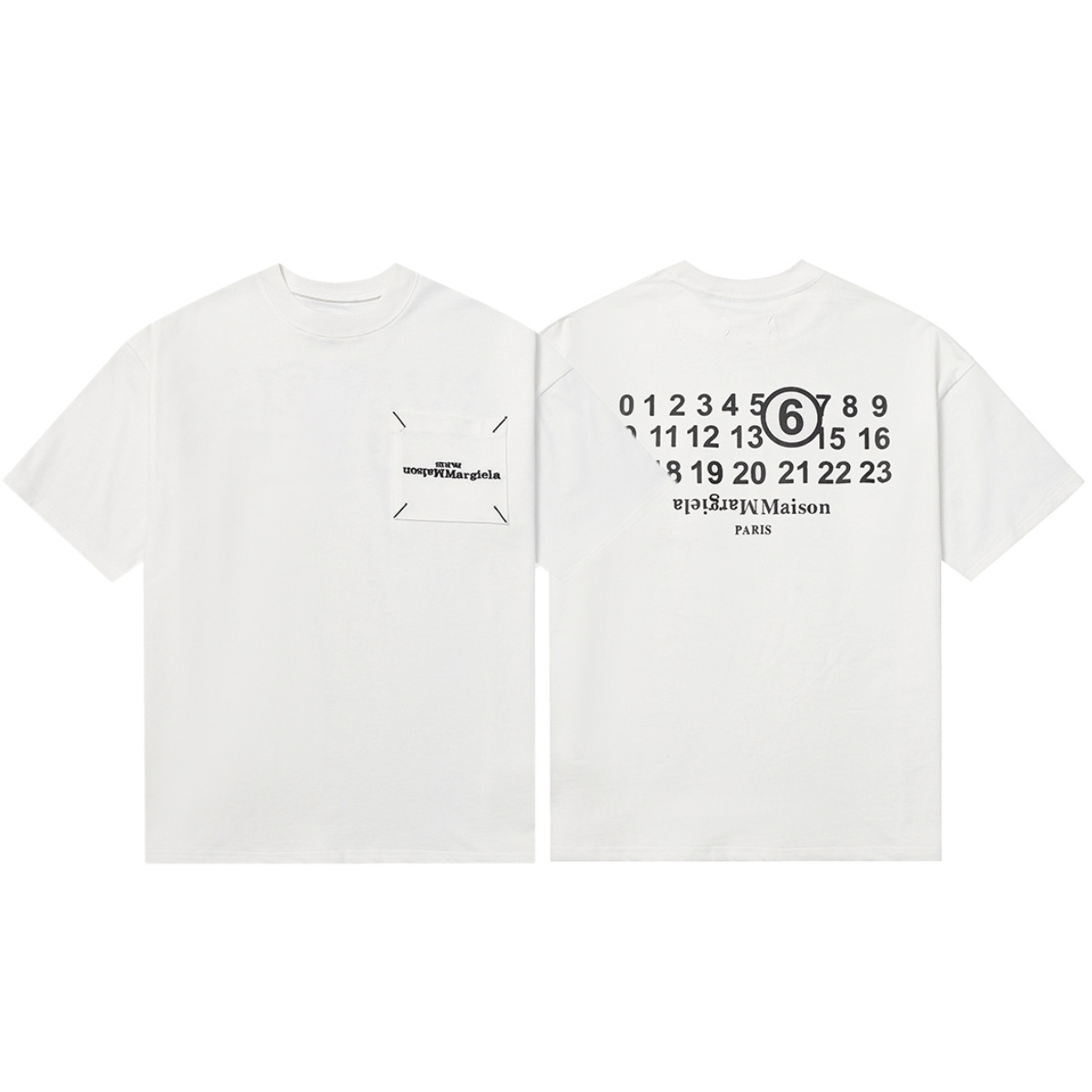 887 white pocket style / S