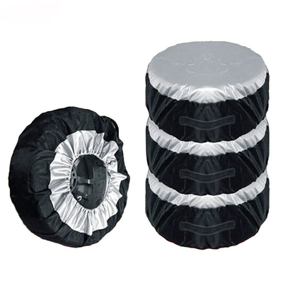 Factory Direct Sale 210D Oxford Cloth Adjustable Car Tire Cover Snow Cover Wheel Hub Spare Tire Sun Protection Dust Cover (Spare wheel cover)