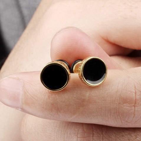 Cool Minimalist Stud Earrings For Men Stainless Steel Punk Style_voghion.com