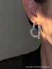 Cute retro fashionable sophisticated earrings, light luxury style, western style