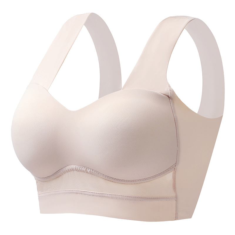 Seamless push-up belleza espalda envuelta pecho chaleco inalámbrico ropa interior de las mujeres de una sola pieza de La Copa fija colección de mama sujetador del sueño
