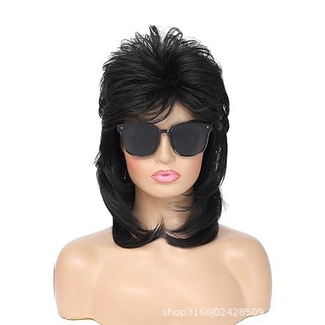 Tume Cross-Border Dropshipping New Style Women's High-End Black Fish Wig Fashion Accessory Street Style Headgear Factory Direct Sale