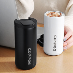 Gradient Color Insulated Cup 304 Stainless Steel Coffee Cup Macaron Office Cup Creative Outdoor Leisure Car Cup