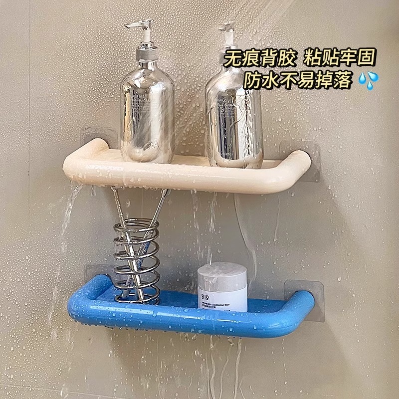 バスルーム壁掛け収納ラック、バスアメニティ、歯磨きカップ、排水管収納ラック、洗面台、フェイスタオルラック、バスルームラック|undefined