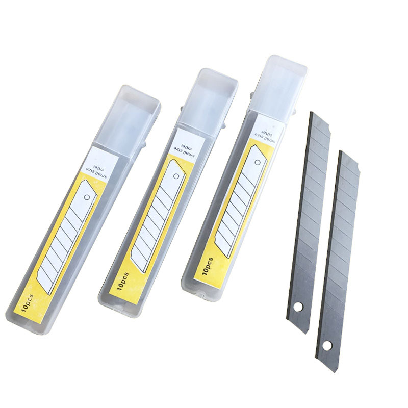 Hoja de tamaño pequeño 9mm hoja de arte plástico papel pintado en caja hoja de corte al por mayor