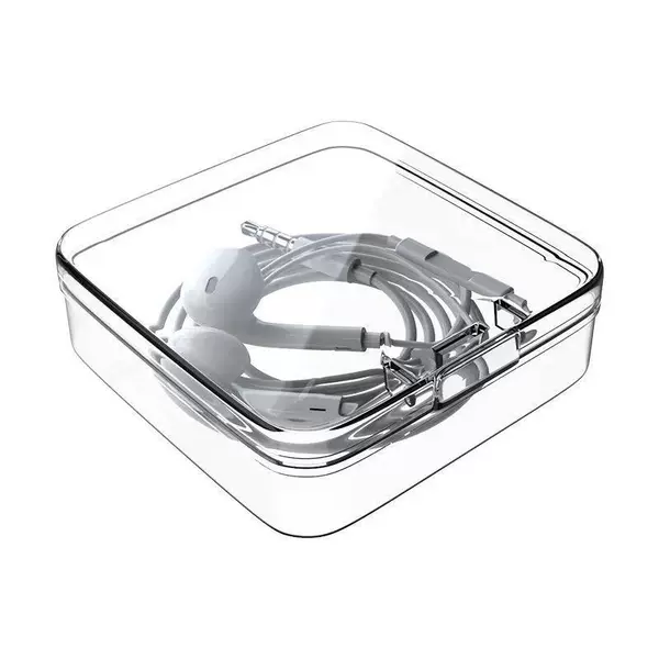 Transparent shell [White] 3.5mm round hole-with wheat band tuning