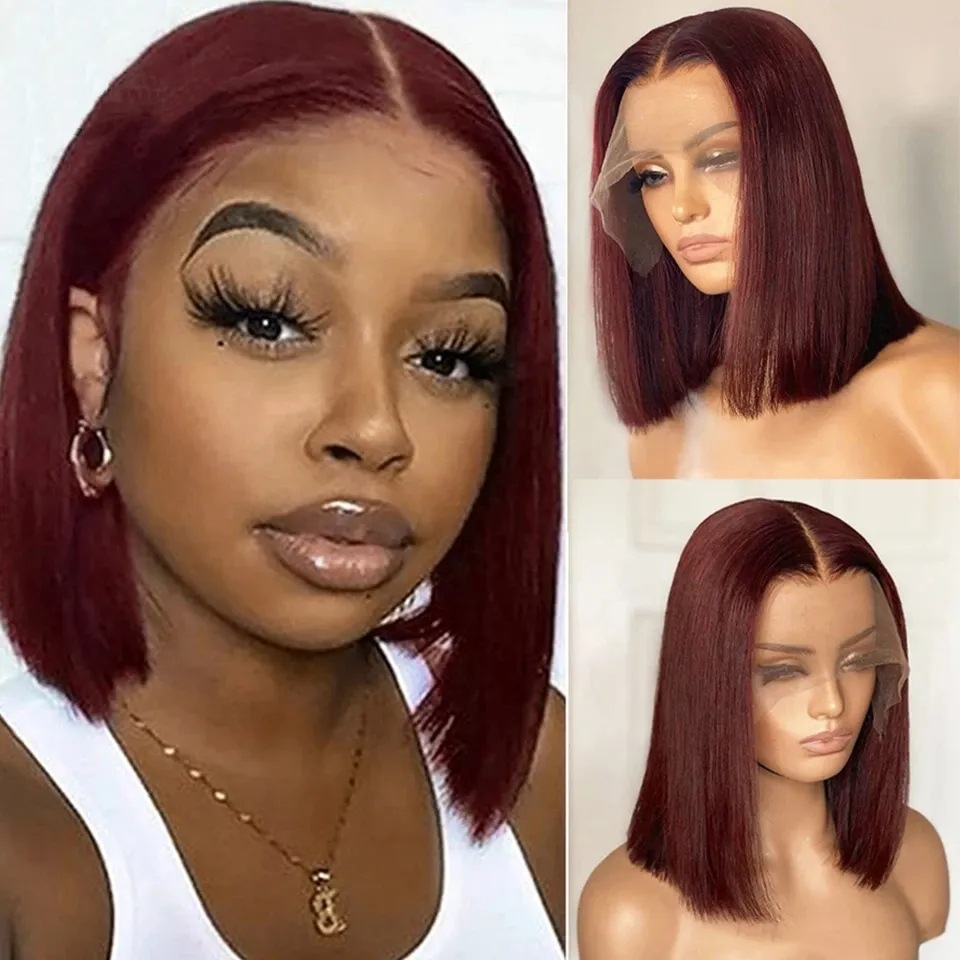 Bob Wig Front Lace Wig Vietnam Bone Stra...