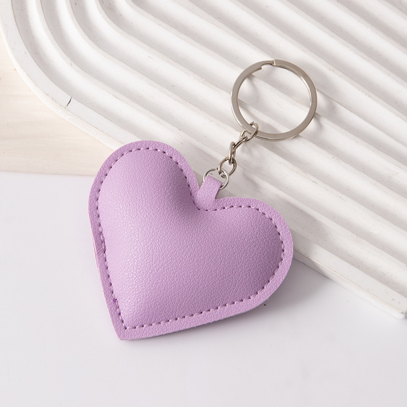 新しいクロスボーダー革ピーチハートキーホルダー pu ラブバッグペンダント miu シリーズペンダントアクセサリー衣類アクセサリーペンダント|undefined