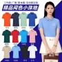 透气翻领定制女短袖polo衫