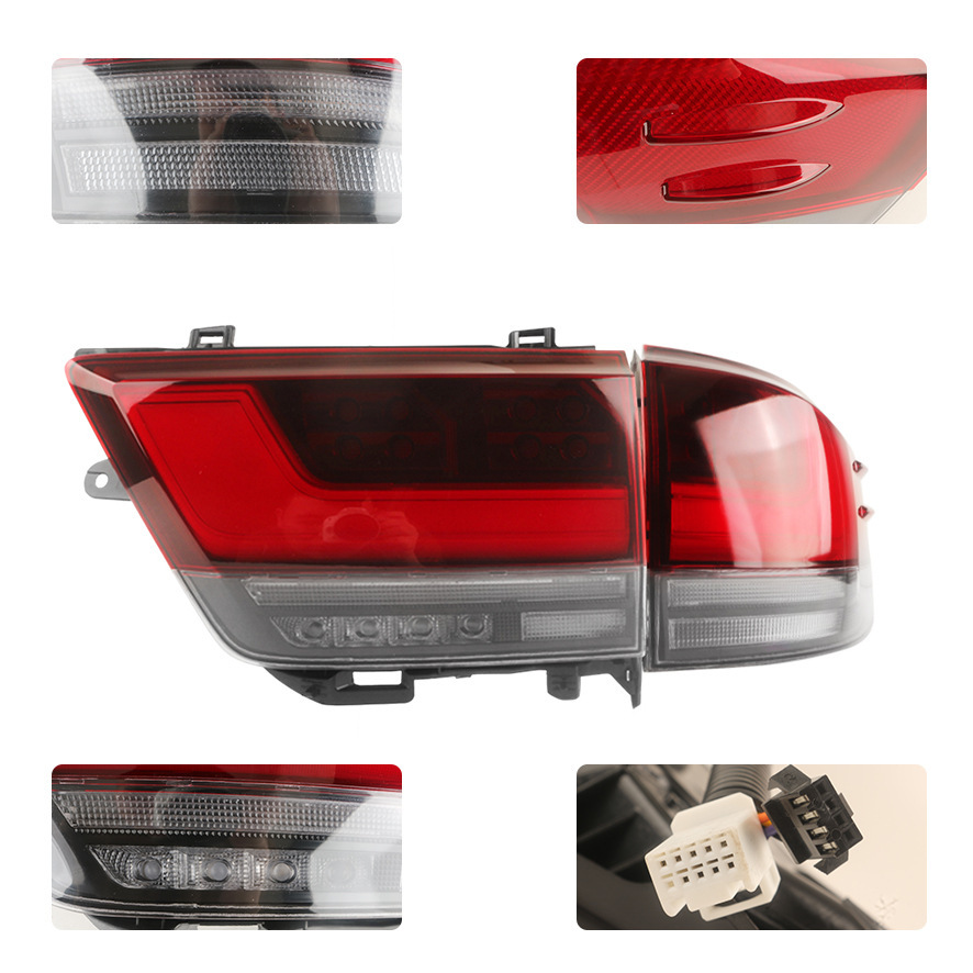 Aplicable a Land Cruiser LC300 Luz trasera del automóvil 2022 nuevo LED Luz trasera Luz de freno Luz de señal