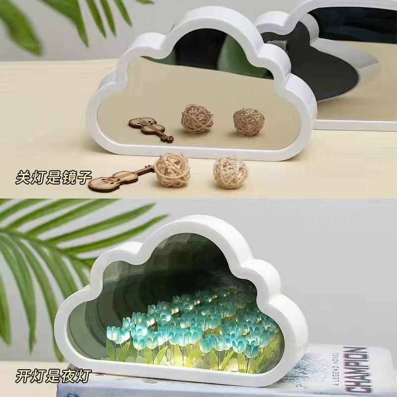 Yun Duo лилии Flower Sea Little Night Light Creative DIY Bouquet Birthday Gifts Send Girls Qixi Teacher's Day