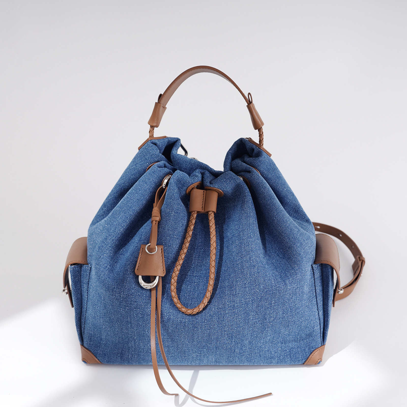 Summer small design denim backpack