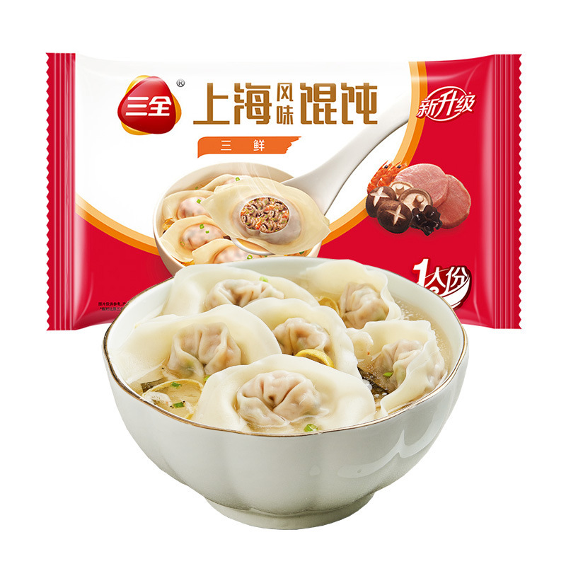 【任选10件包邮】三全水饺三鲜玉米猪肉白菜早餐半成品水饺馄饨|undefined