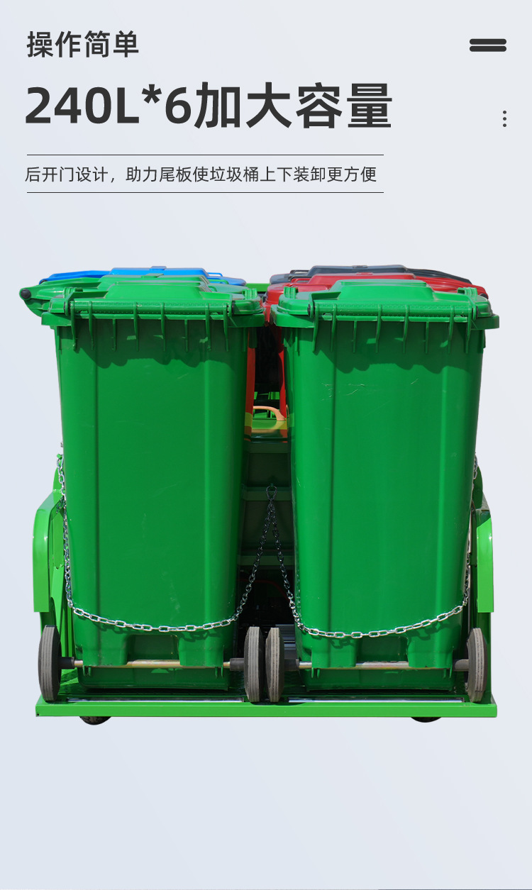 Manufacturer Supplies Electric Sanitation Tricycles, Four-Six-Bin Garbage Trucks, Property and Street Cleaning Classification Transfer Vehicles