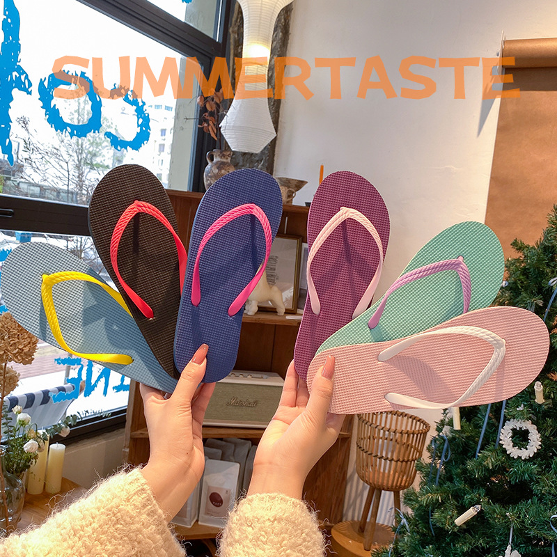 Moda versátil clip pie de playa comercio exterior al por mayor chanclas mujeres in tide verano usar zapatillas frías pareja hombre antideslizante