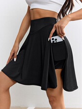 N 50041 High Waist Pleated Yoga Skirt �������޶�ȹ ����