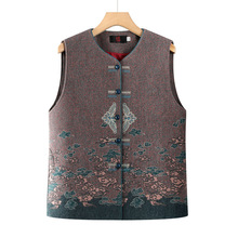 新款奶奶春秋装马甲中老年人女6070岁妈妈坎肩外套老太太背心马夹