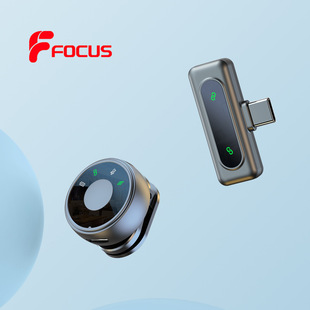 New J8 wireless collar clip microphone Red live broadcast noise reduction one drag two round button small microphone wholesale