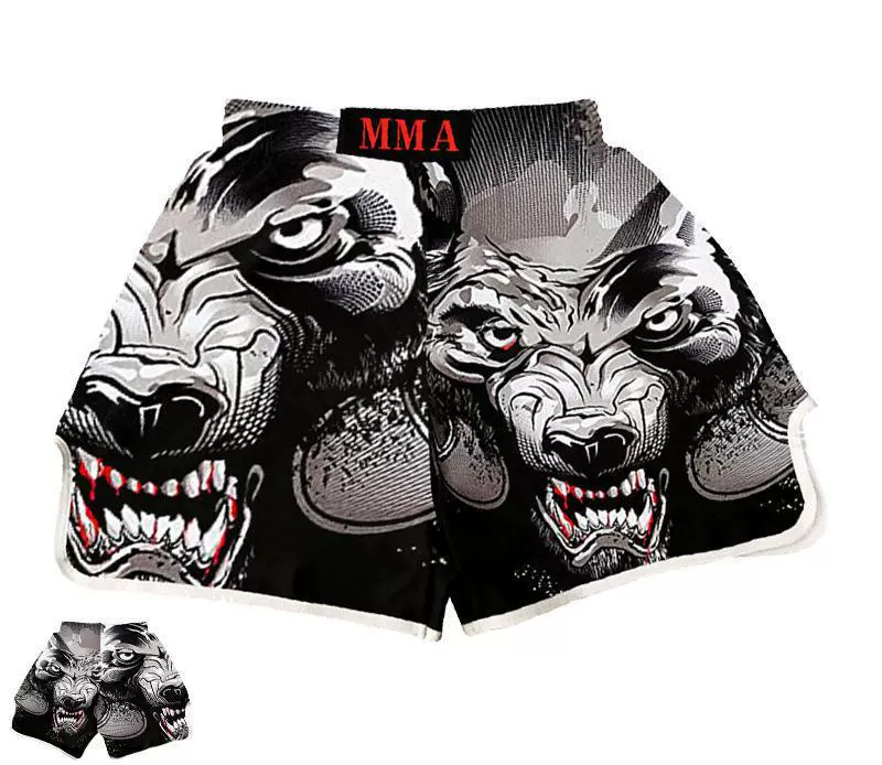 Boxing quick dry set for training, shorts for gym, tight, with short sleeve