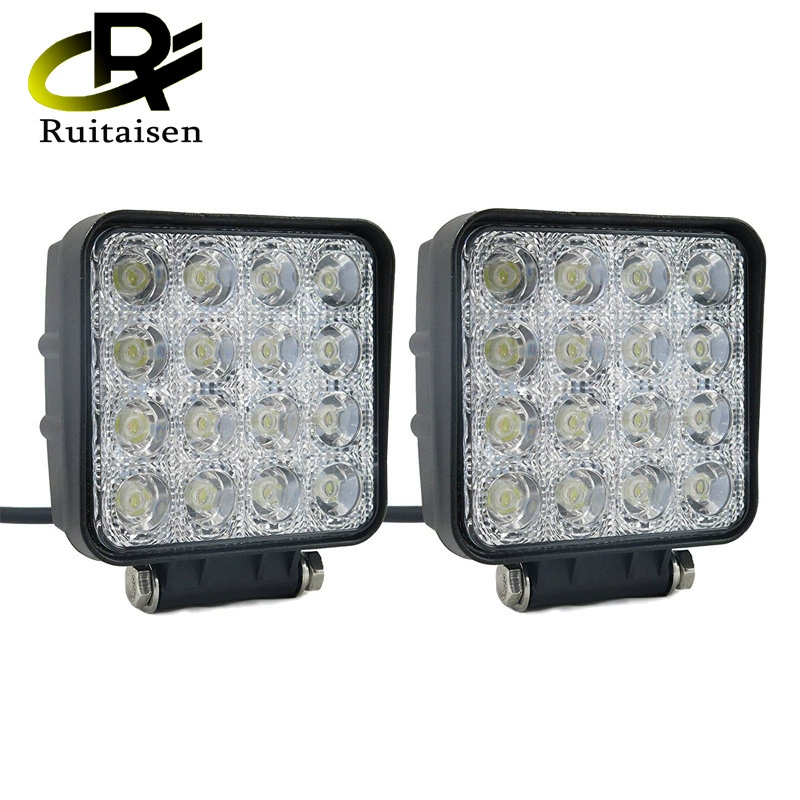 LED рабочий для путешествий/внедорожника, модифицированные сверхяркие фары, продажа от производителя, 48Вт, высокая мощность