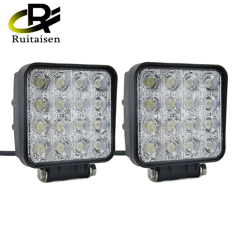 LED рабочий для путешествий/внедорожника, модифицированные сверхяркие фары, продажа от производителя, 48Вт, высокая мощность