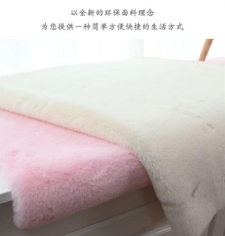 New Chinese-Style Large Red Chair Cushion, Faux Cashmere Door Mat, High-End Blue Carpet for Living Room Decoration and Grand Opening