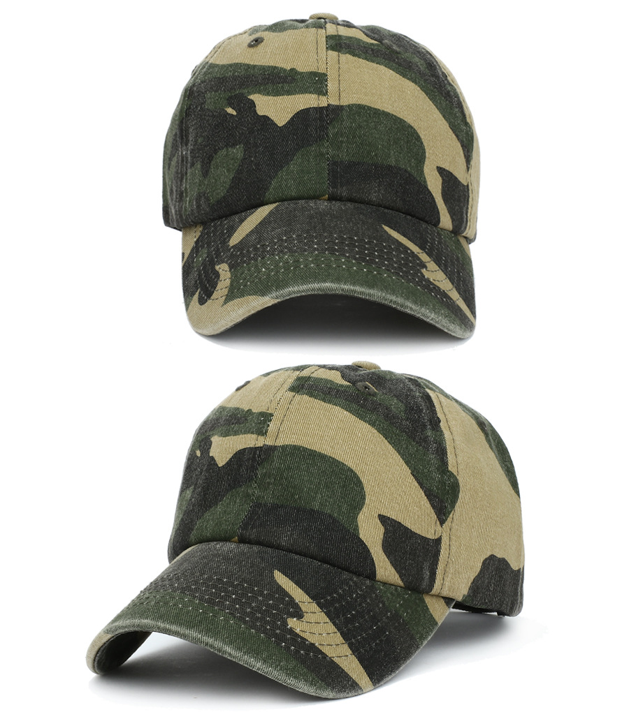 154g Weight Baseball Cap Hats Type Street, Sports Occasion Cotton Material Camouflage Pattern All Seasons Season Men's Gender Retro, Cool Style Style Curved Eaves Rim Men's Retro Cool Style Camouflage Curved Eaves Baseball Cap 2