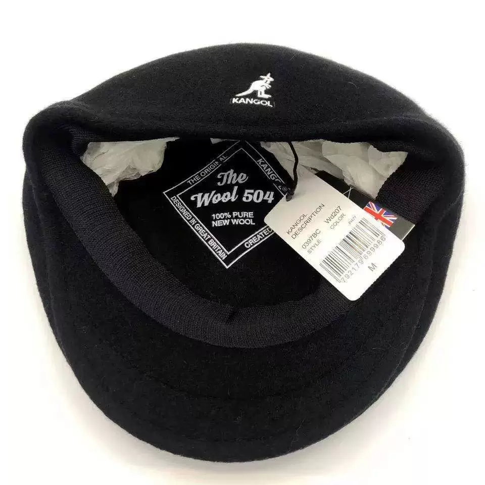 Kangol Kangaroo Wool 504 шерсть сетчатый шляпа для мужчин и женщин, вокал японский британский художник шляпа