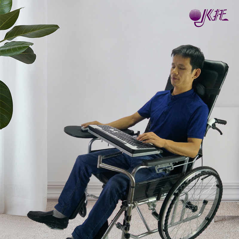 Wheelchair dining table Board dedicated table laptop table dining table universal adjustable adjustable rotating folding