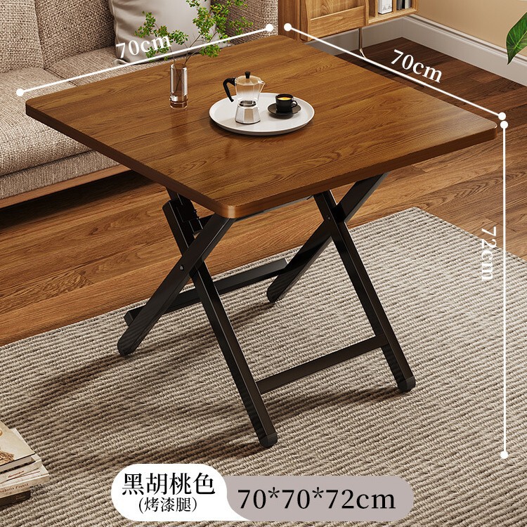 折りたたみテーブル、小さなテーブル、ダイニングテーブル、家庭用シンプルラウンドテーブル、賃貸住宅、屋外ポータブル屋台、食事用正方形テーブル|undefined