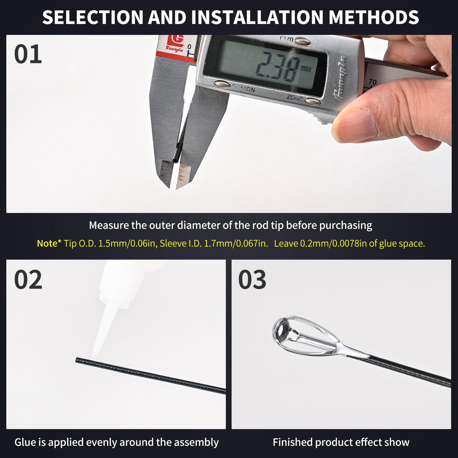 LEO/乐欧 28270【海竿路亚竿导环（顶环）银色】50枚盒装阿里巴巴