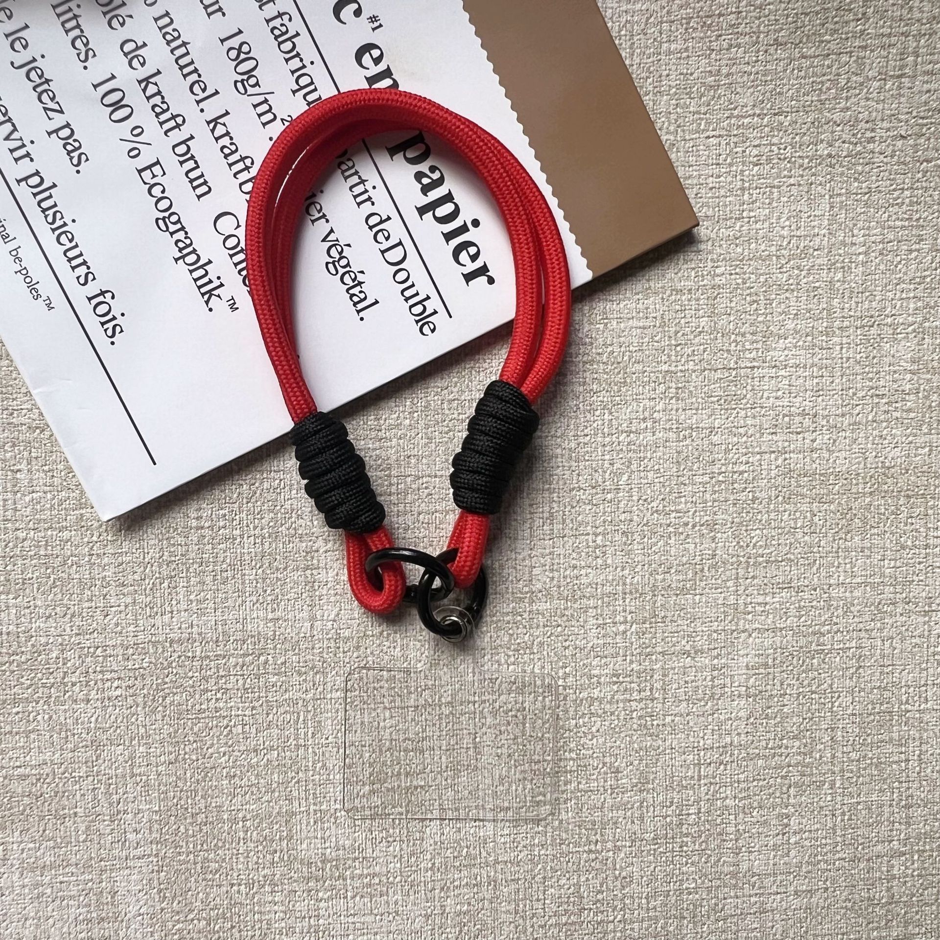 더블링 [팔찌-빅레드-블랙원] + 투명사각개스킷