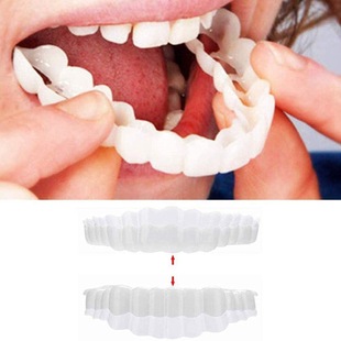 Cross-Border Exclusive Supply of Simulated Braces for Upper and Lower Teeth, Second-Generation Smile Whitening Temporary Decorative Dentures Factory Leidezhu