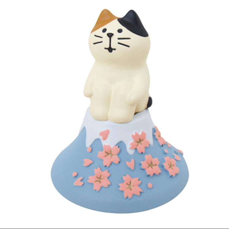 日本式雑貨ゼカ新年うさぎ家庭猫樹脂かわいい置物プレゼントミニチュア撮影シーン