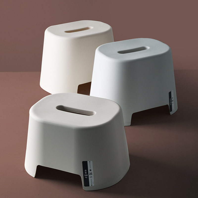 Thickened Japanese-style non-slip small bench plastic stool for adults, children and babies, bathroom bathing and shoe changing stool for home use