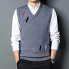 2022 Autumn and winter Sleeveless knitting sweater waistcoat Cardigan leisure time Vest wool vest V-neck wholesale