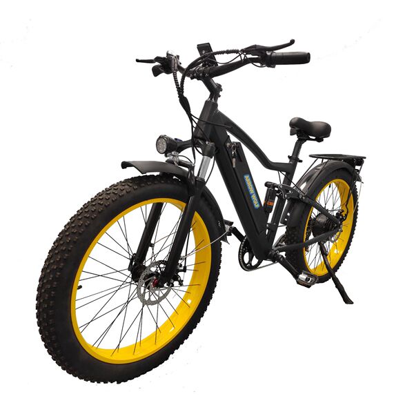Electric shock-absorbing mountain bike